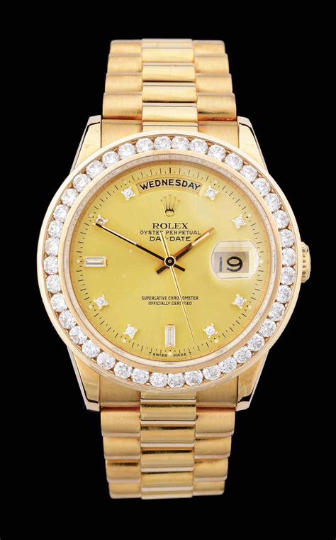 rolex gold chain prices|18k gold Rolex with diamonds.